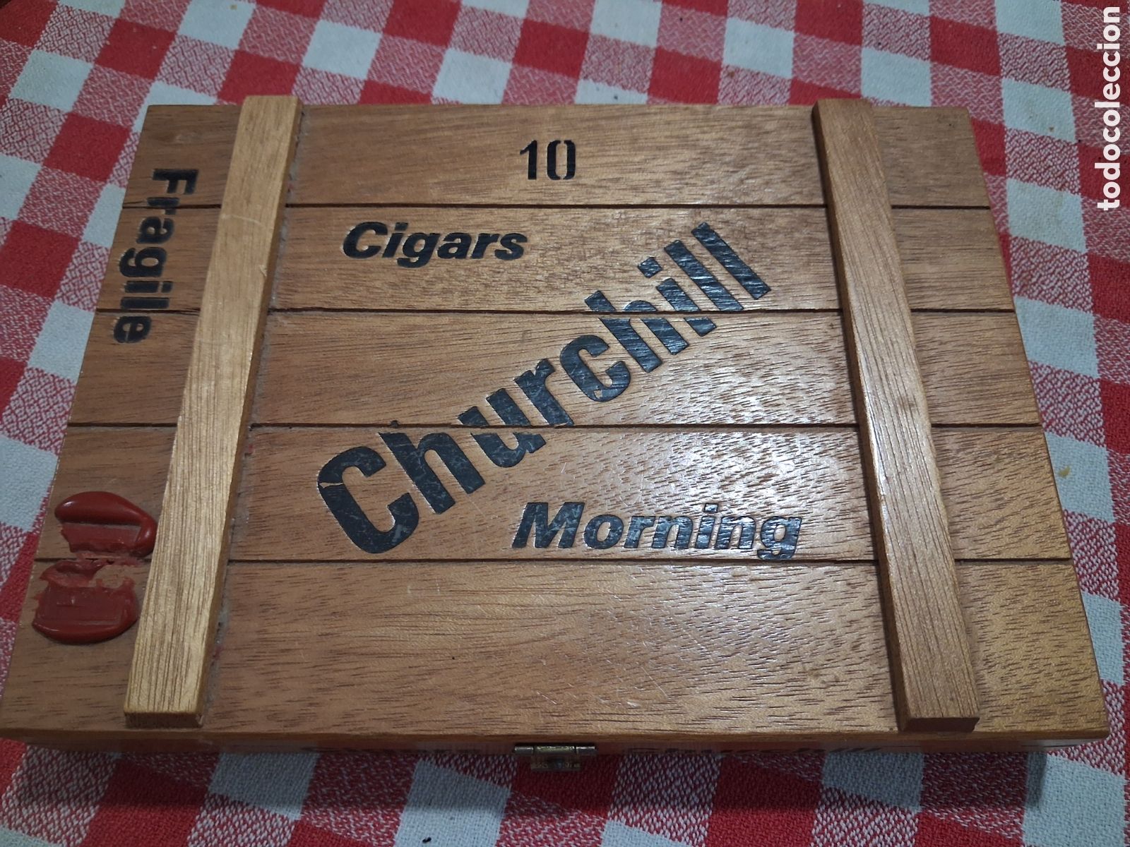 Cajas y cajitas met&aacute;licas: Caixa madera cigarros puros Uk England