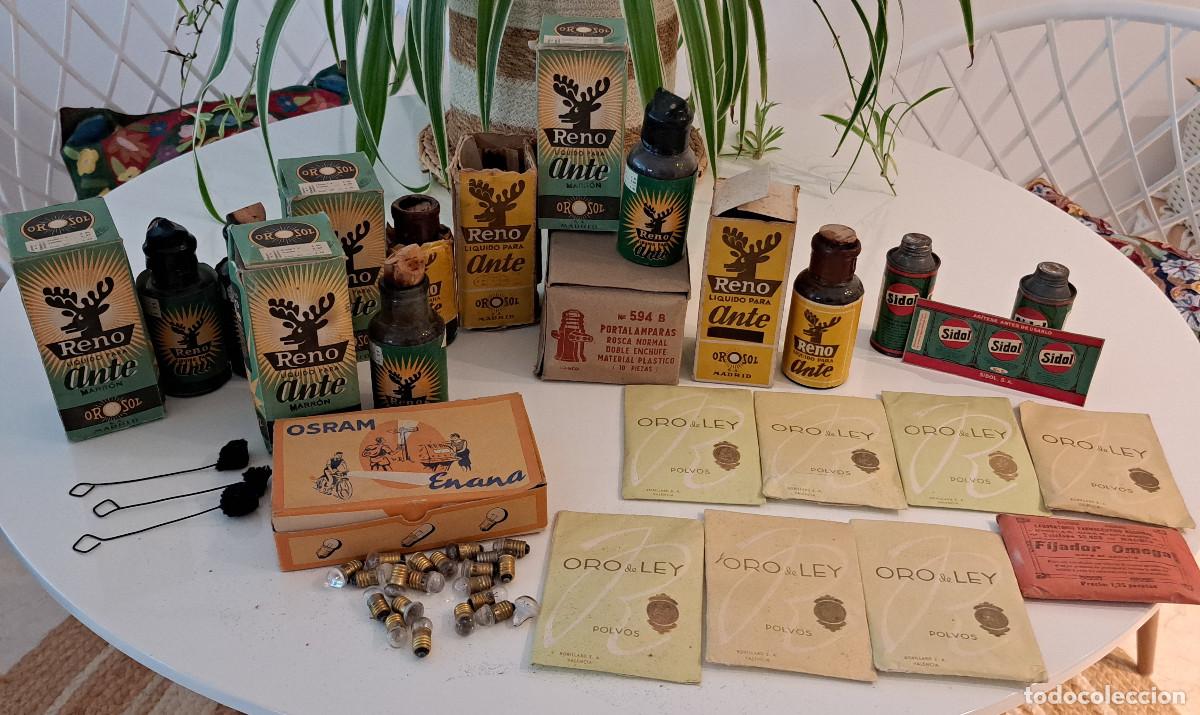 Cajas y cajitas met&aacute;licas: LOTE DE ART&Iacute;CULOS DE ANTIGUO COMERCIO DE COLONIALES DE JUMILLA ( Murcia ) - A&Ntilde;OS 40