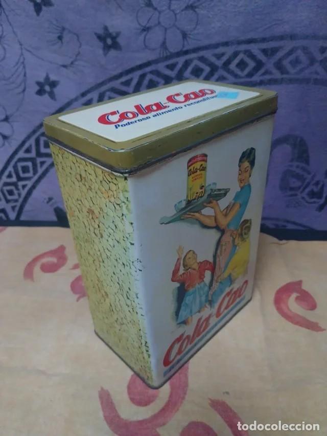 Blechdosen und Kisten: Bote met&aacute;lico Cola Cao antiguo con motivos de lentejas