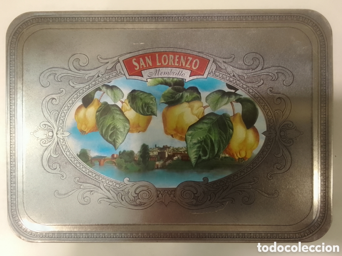Cajas y cajitas met&aacute;licas: Caja met&aacute;lica vac&iacute;a Membrillo SAN LORENZO.