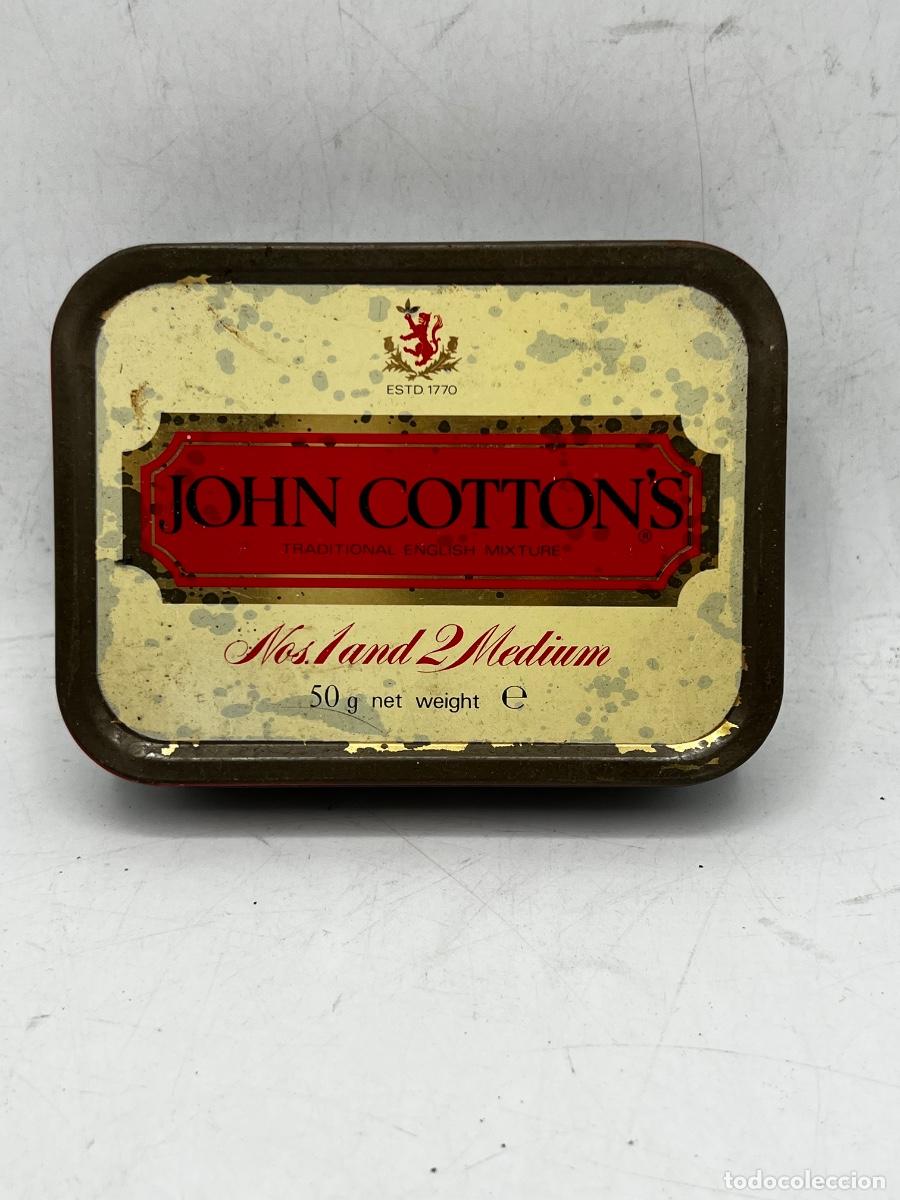 Cajas y cajitas met&aacute;licas: CAJA MET&Aacute;LICA. JOHN COTTON&rsquo;S. TRADITIONAL ENGLISH MIXTURE. VAC&Iacute;A.
