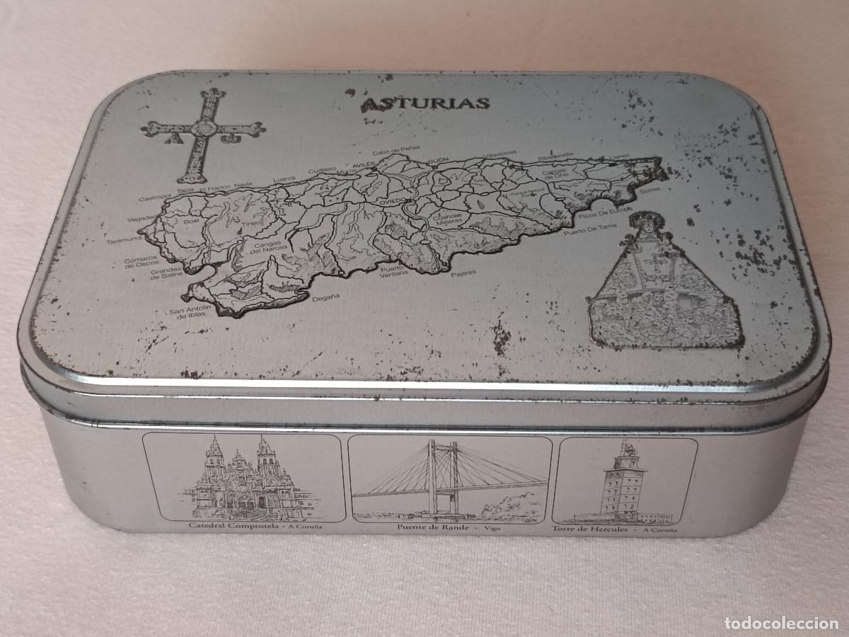 Cajas y cajitas met&aacute;licas: Caja de lata Bombones D'ETIQUETA - Inmaculada Pay&aacute;, San Vte.Raspeig(Alicante). D&eacute;cada 1990's. VAC&Iacute;A.