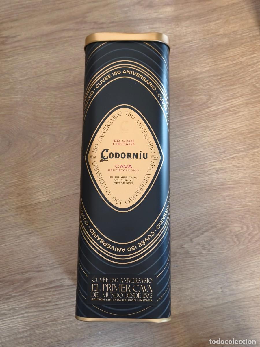 Cajas y cajitas met&aacute;licas: codorniu, caja metalica cava edicion limitada. 150 aniversario
