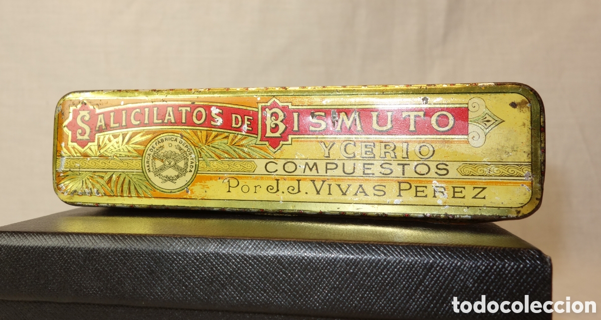 Cajas y cajitas met&aacute;licas: Caja de Salicilato de Bismuto y Cerio