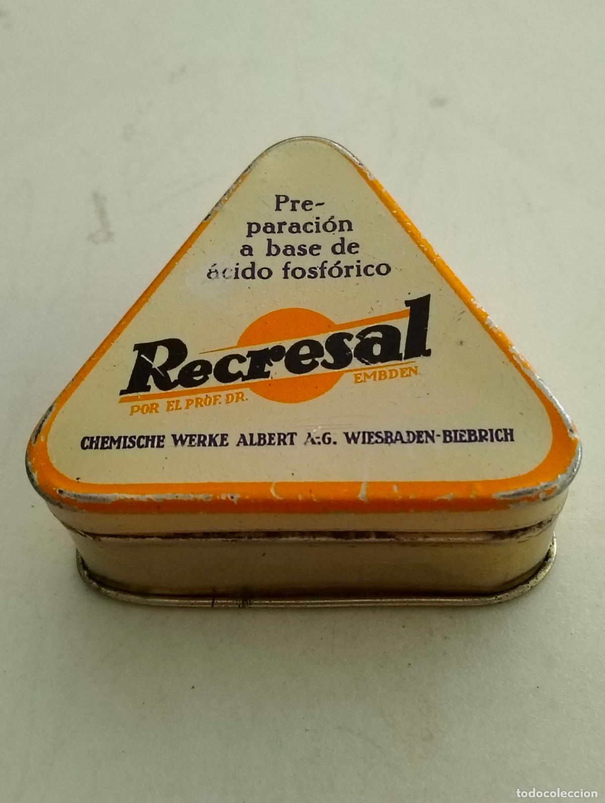 Cajas y cajitas met&aacute;licas: CAJA CHAPA FARMACIA, RECRESAL, MEDIDAS 6 X 6,5 X 3 CM