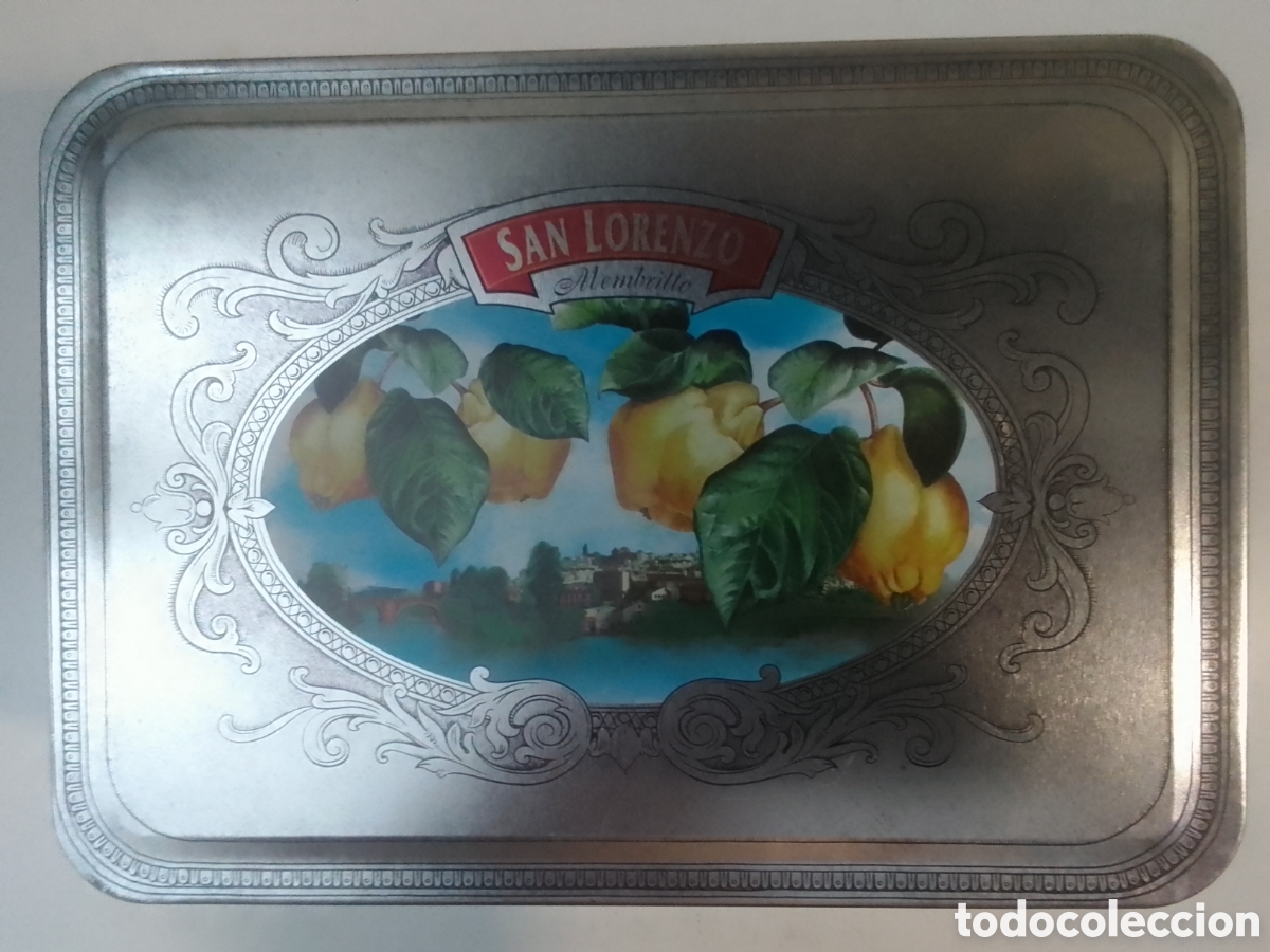 Cajas y cajitas met&aacute;licas: Caja met&aacute;lica vac&iacute;a Membrillo SAN LORENZO.