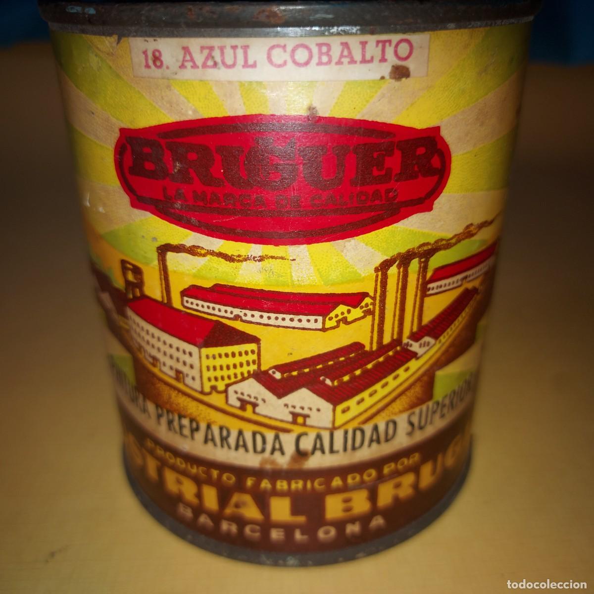 Cajas y cajitas met&aacute;licas: BOTE PINTURA BRUGUER / BOTE LLENO