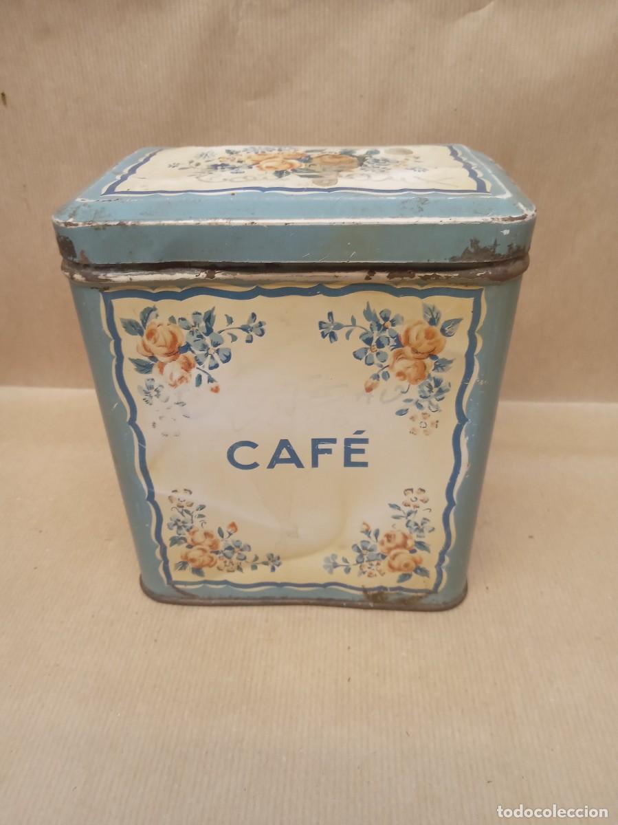 Cajas y cajitas met&aacute;licas: LATA ANTIGUA DE CAFE
