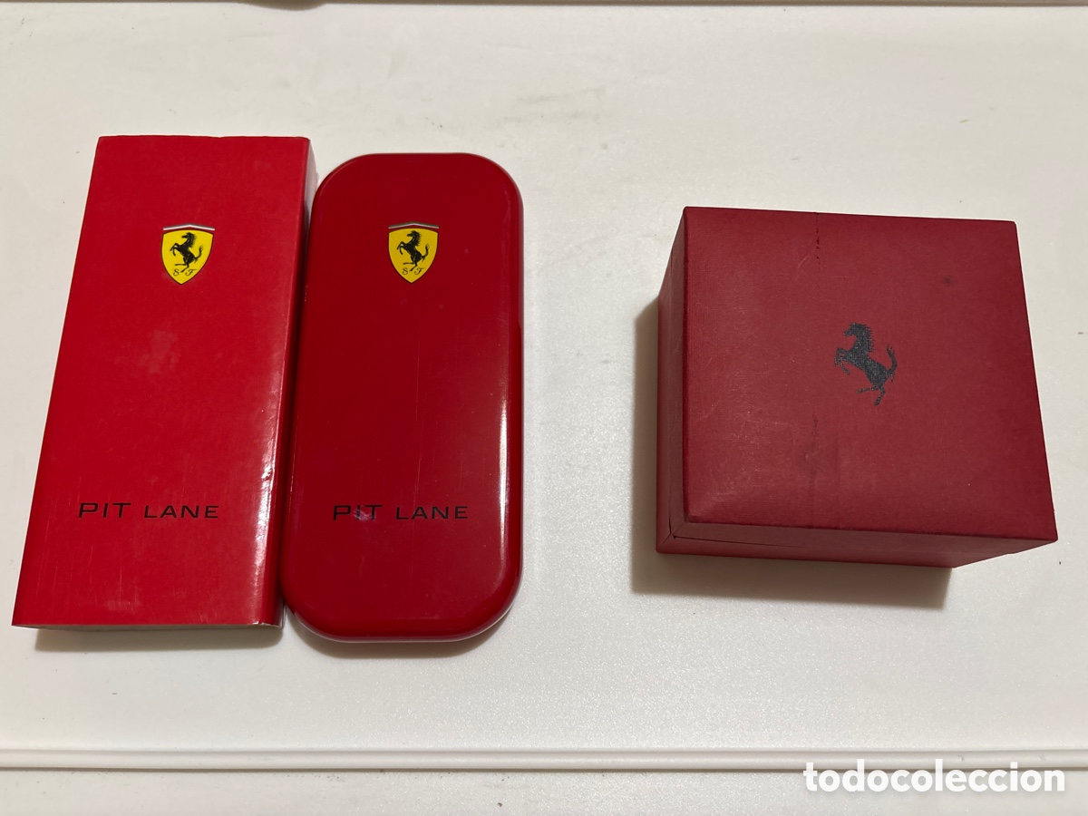 Cajas y cajitas met&aacute;licas: DOS CAJAS ESTUCHE MARCA FERRARI ( BOL&Iacute;GRAFO RELOJ)