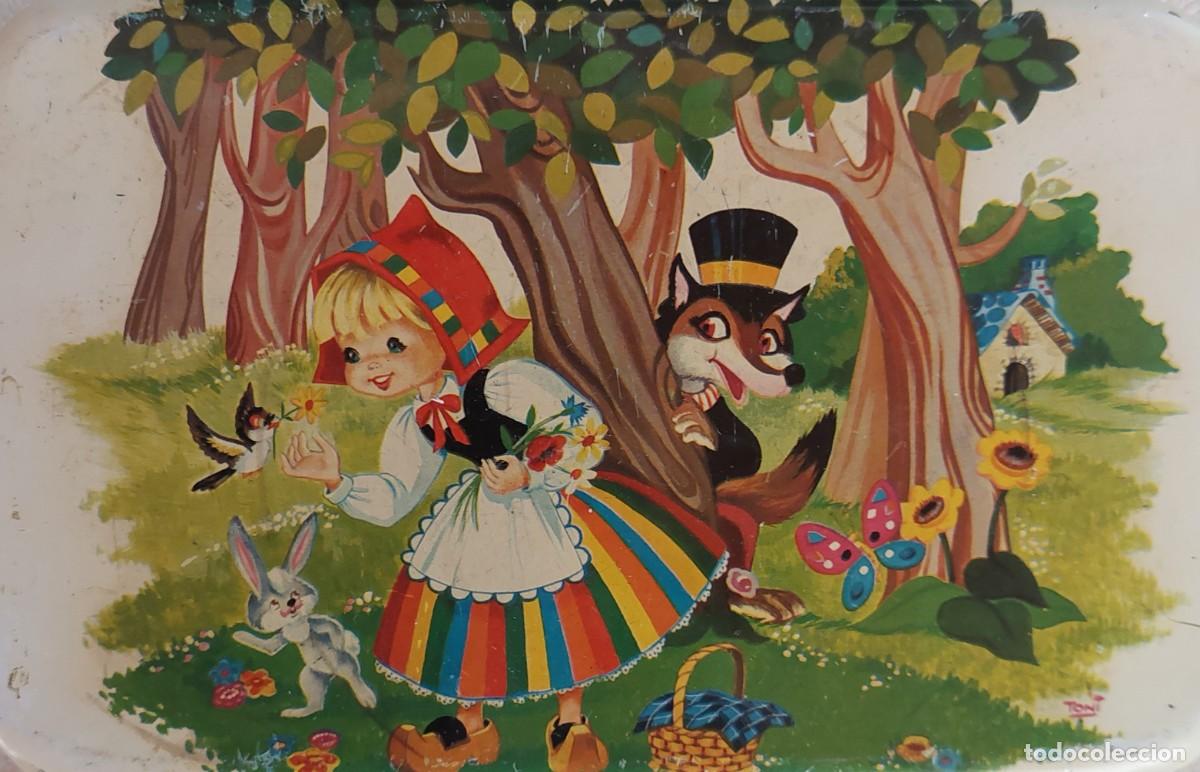 Cajas y cajitas met&aacute;licas: ANTIGUA CAJA DE LATA ( CHOCOLATES EL GORRIAGA ) IRUN 1954