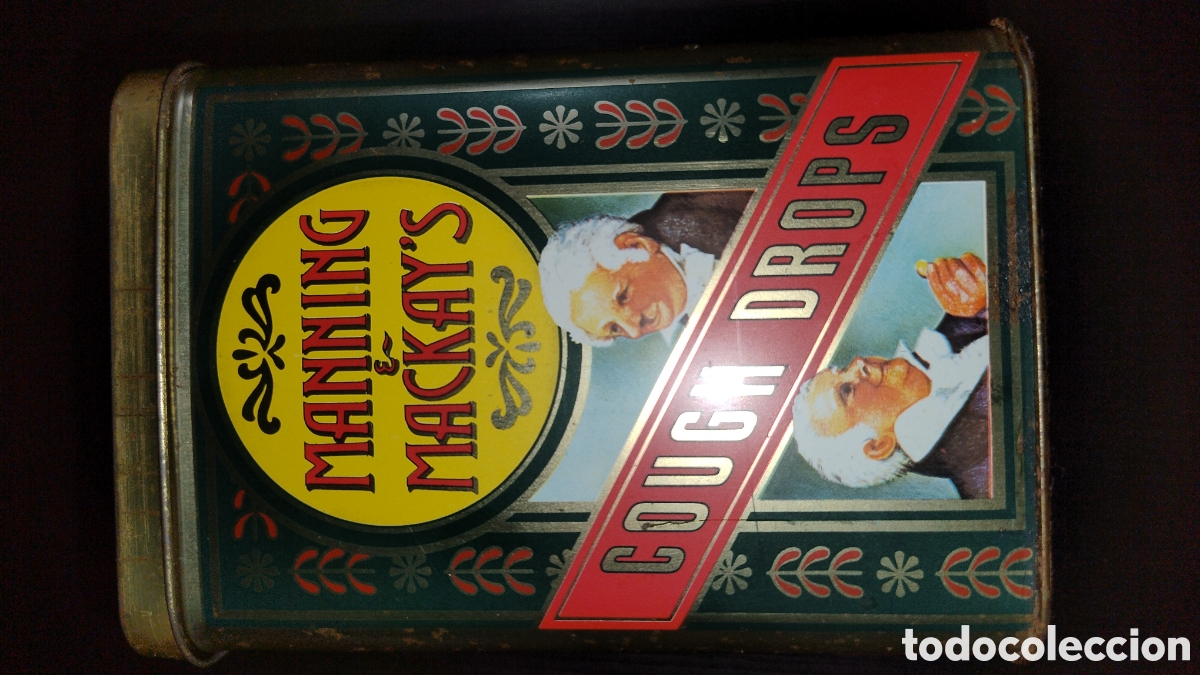 Cajas y cajitas met&aacute;licas: Caja Cough Drops Manning Mackay's