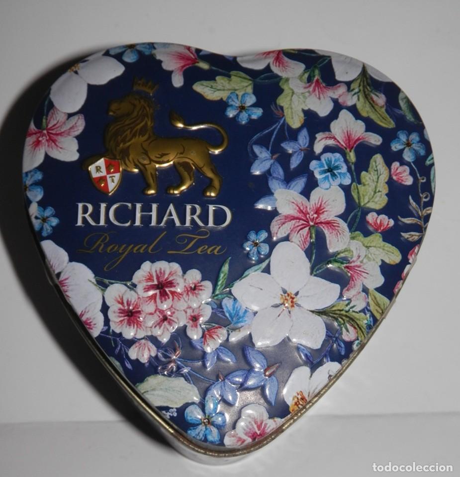 Cajas y cajitas met&aacute;licas: LATA DE LA MARCA RICHARD ROYAL TEA