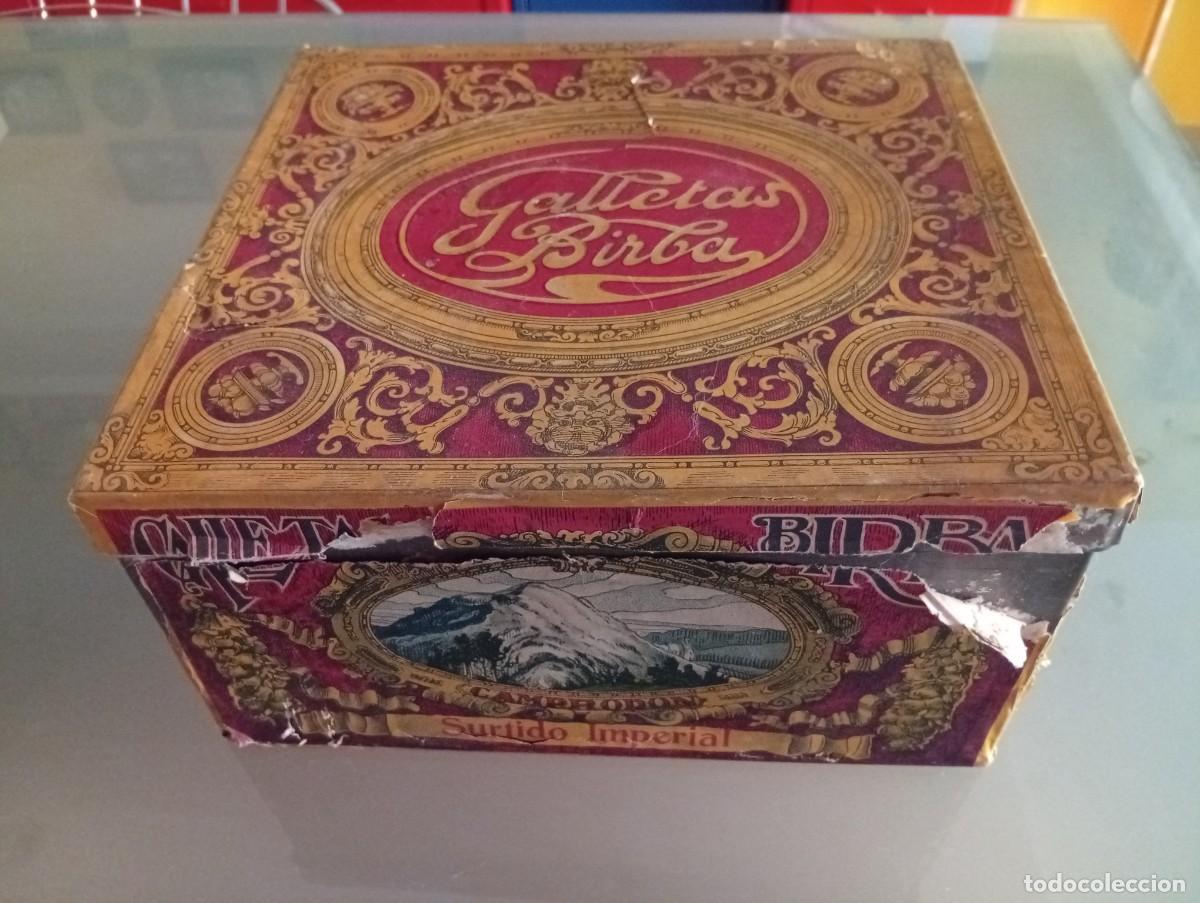 Cajas y cajitas met&aacute;licas: Caja muy antigua Galletas Birba, Camprodon