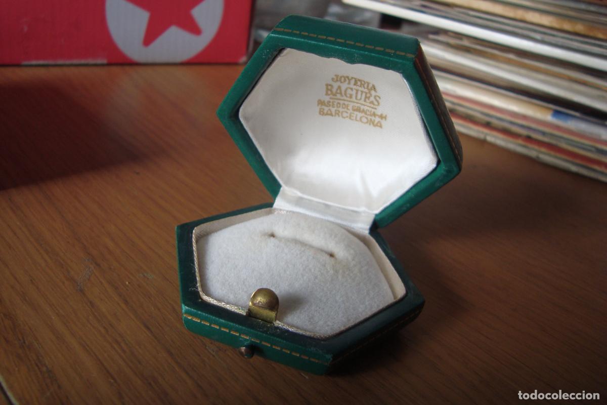 Cajas y cajitas met&aacute;licas: ANTIGUA CAJITA O ESTUCHE DE JOYERIA BAGUES BARCELONA SIGLO XX