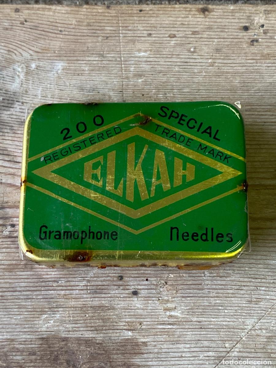Cajas y cajitas met&aacute;licas: Cajita agujas gram&oacute;fono - ELKAH - con su precinto original - ver fotos
