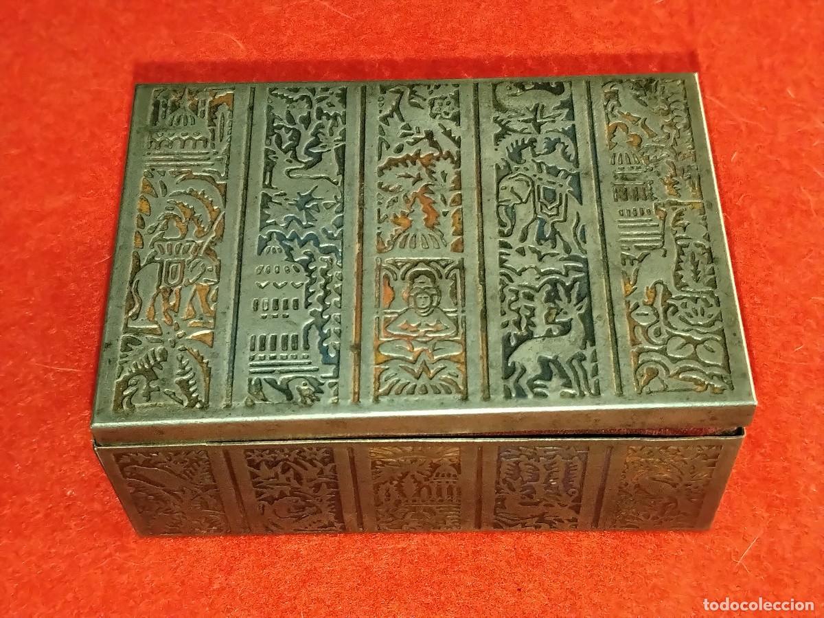 Cajas y cajitas met&aacute;licas: CAJA ART D&Eacute;CO DE LAT&Oacute;N,DE ERHARD & SOHNE. INSPIRACI&Oacute;N FOLCLORICA O MITOL&Oacute;GICA