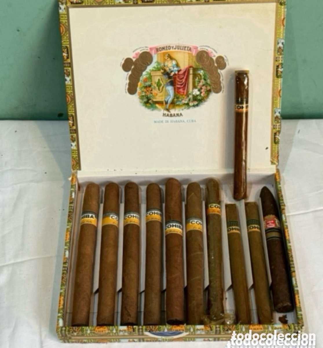 Cajas y cajitas met&aacute;licas: Lote puros lanceros cohiba.mas un gener edici&oacute;n limitada cuba. Ver fotos.