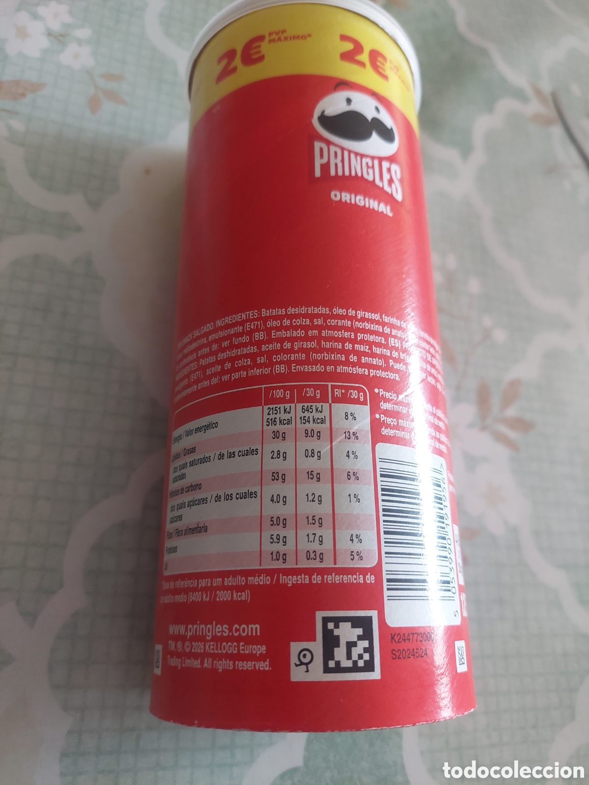 Cajas y cajitas met&aacute;licas: BOTE VACIO PATATAS PRINGLES 2 E - Foto 2