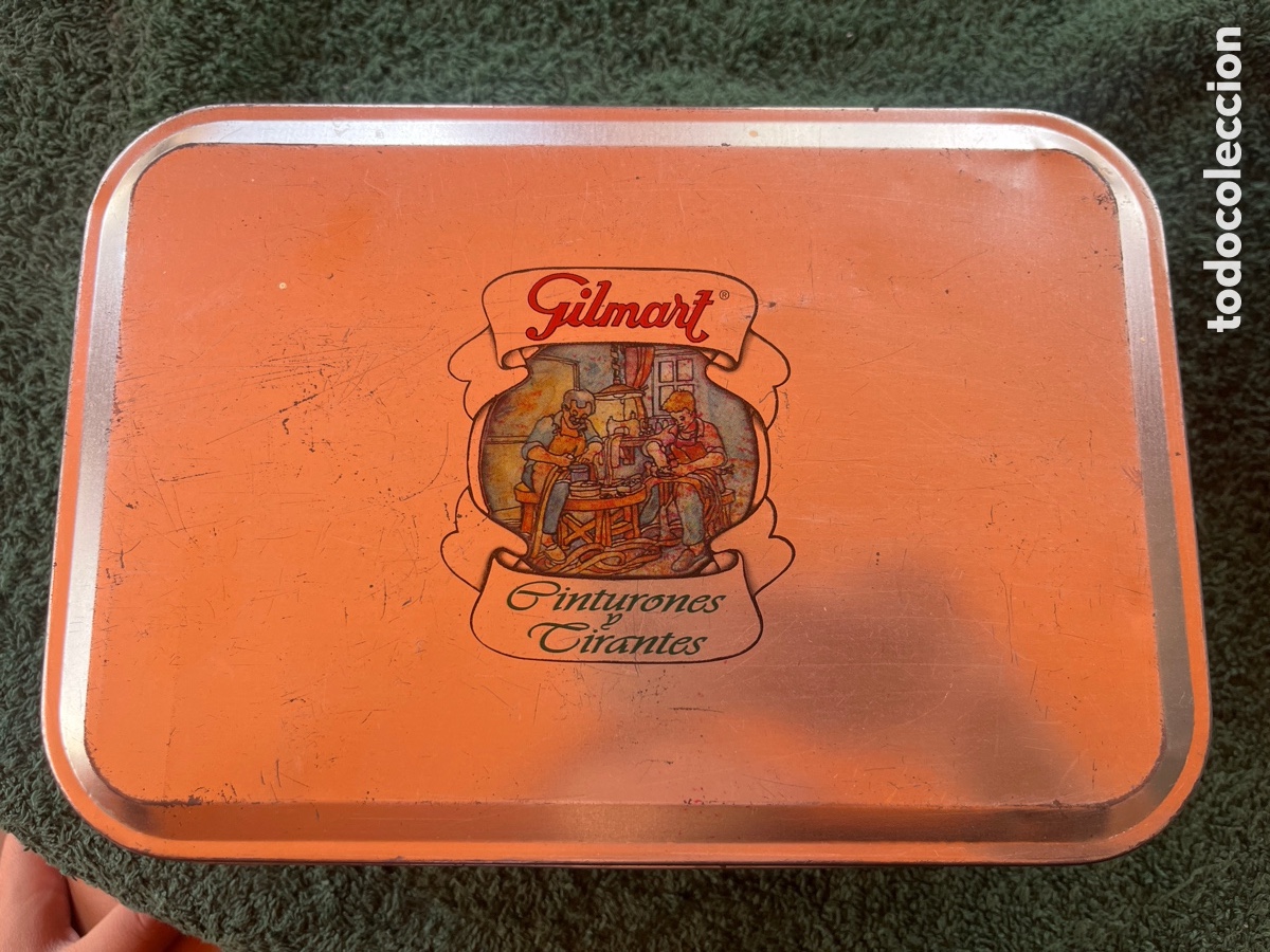 Cajas y cajitas met&aacute;licas: Caja met&aacute;lica de Gilmart Cinturones y Cirantes - Lata Vintage decorativa