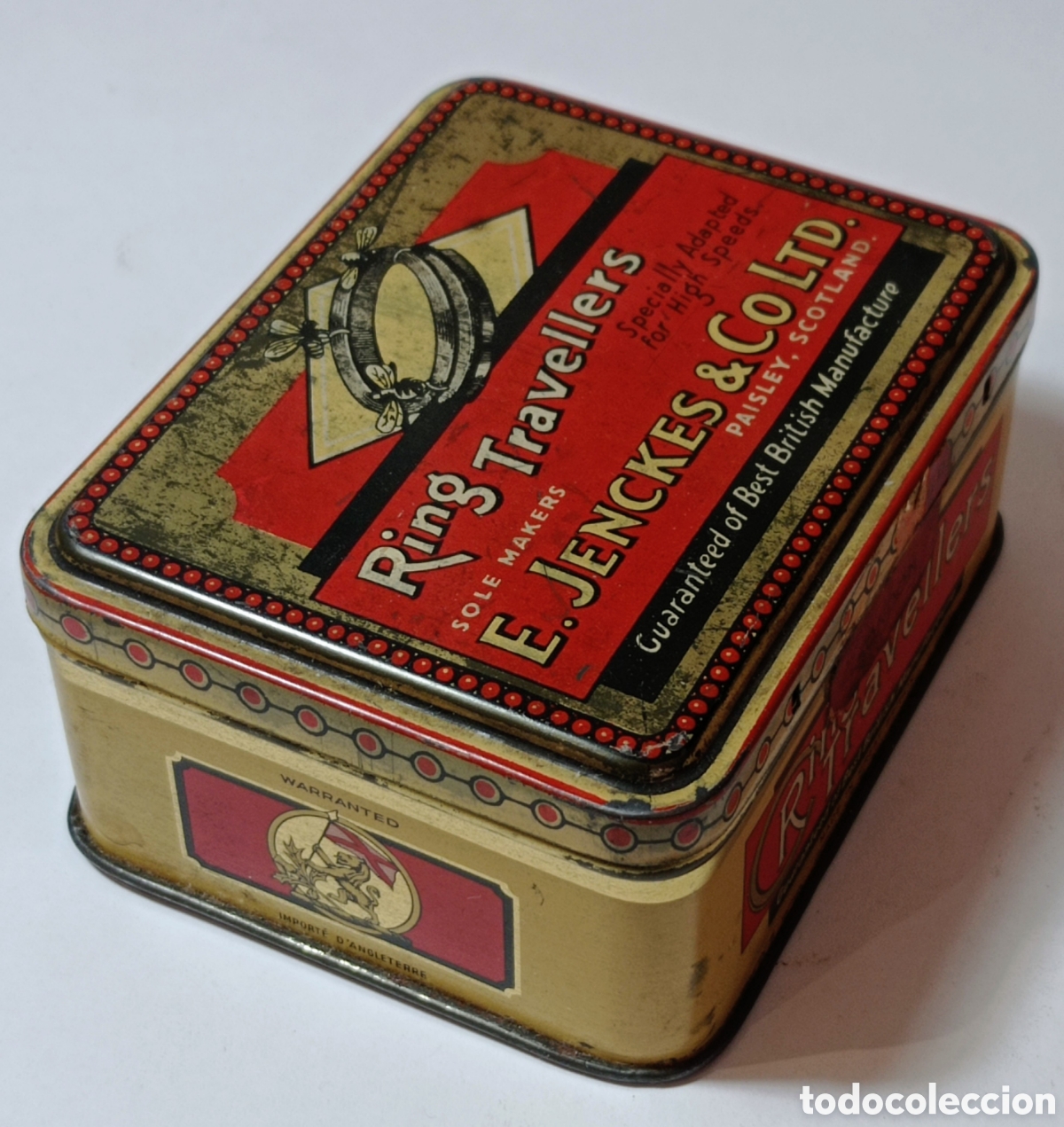 Cajas y cajitas met&aacute;licas: RING TRAVELLERS, E.JENCKES & CO LTD. (G.BRITAIN) - Foto 2