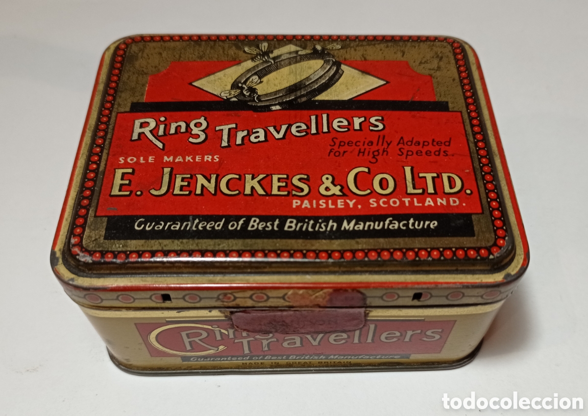 Cajas y cajitas met&aacute;licas: RING TRAVELLERS, E.JENCKES & CO LTD. (G.BRITAIN)