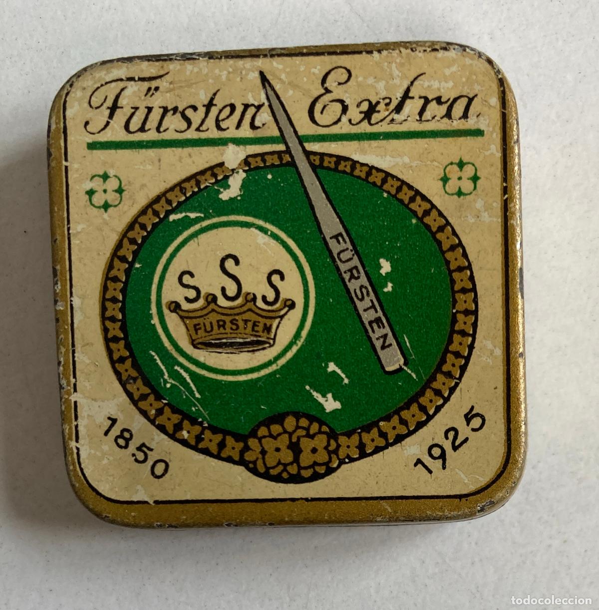 Cajas y cajitas met&aacute;licas: RARA CAJA DE AGUJAS DE GRAMOFONO MARCA FURSTEN. CONTIENE AGUJAS.