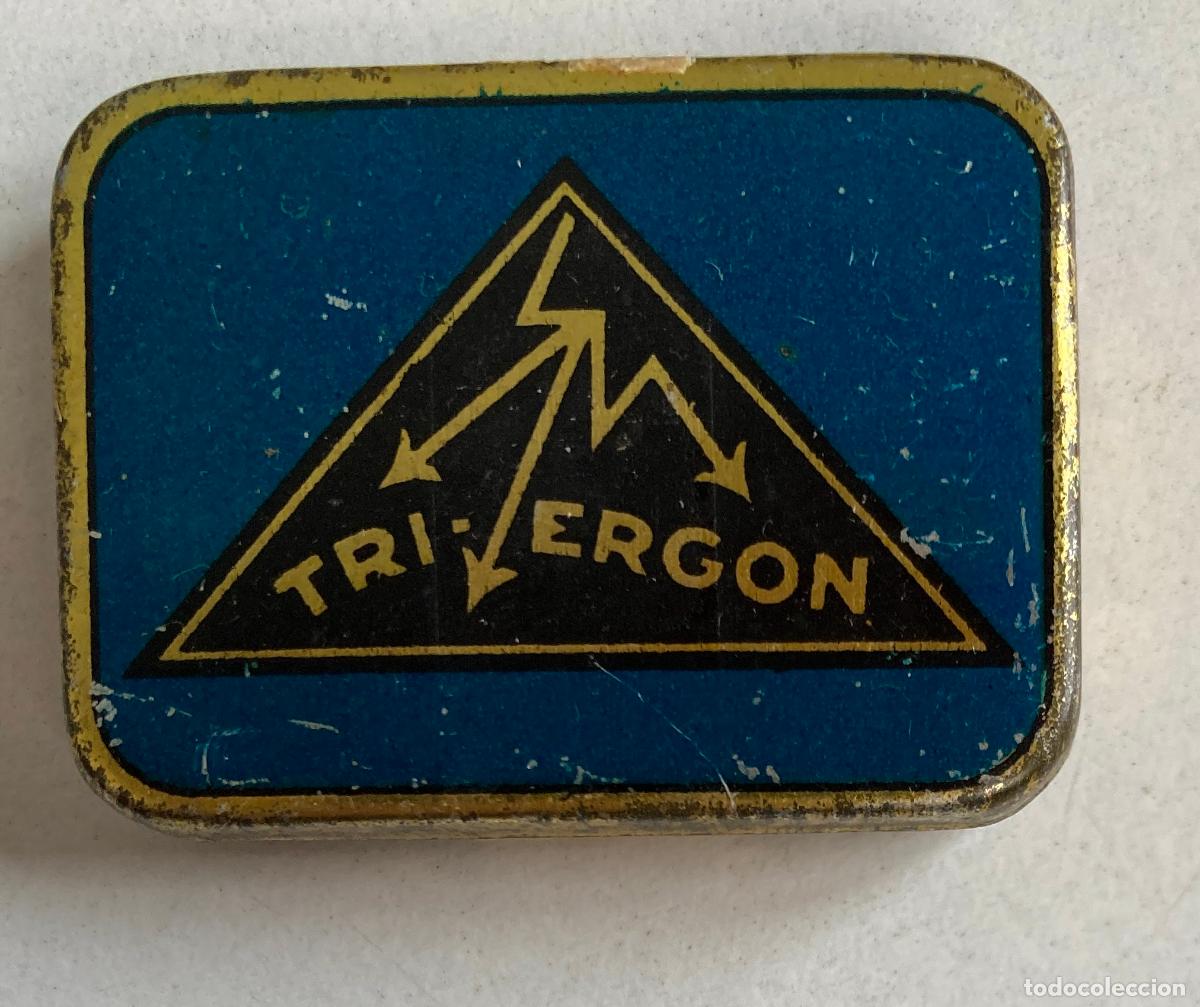 Cajas y cajitas met&aacute;licas: RARA CAJA DE AGUJAS DE GRAMOFONO MARCA TRI-ERGON. CONTIENE AGUJAS.