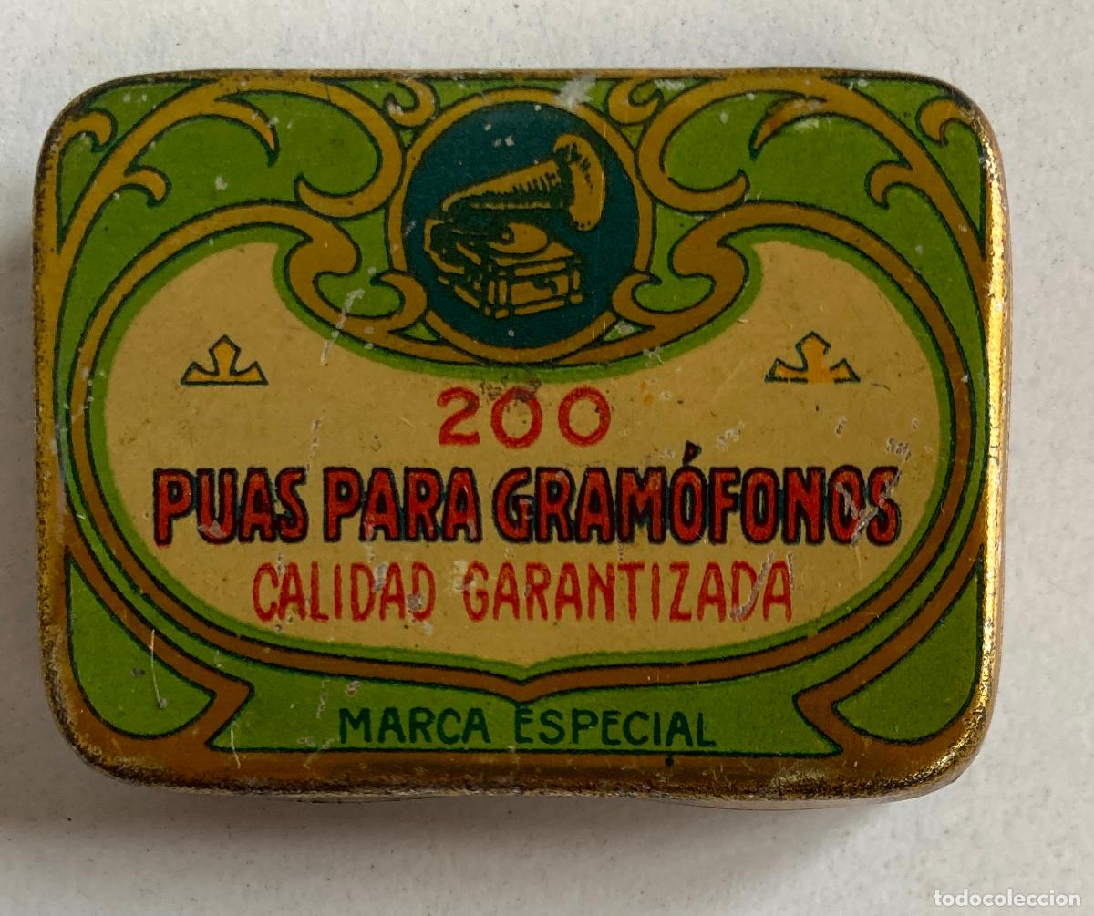Cajas y cajitas met&aacute;licas: RARA CAJA DE AGUJAS DE GRAMOFONO MARCA ESPECIAL. CONTIENE AGUJAS.