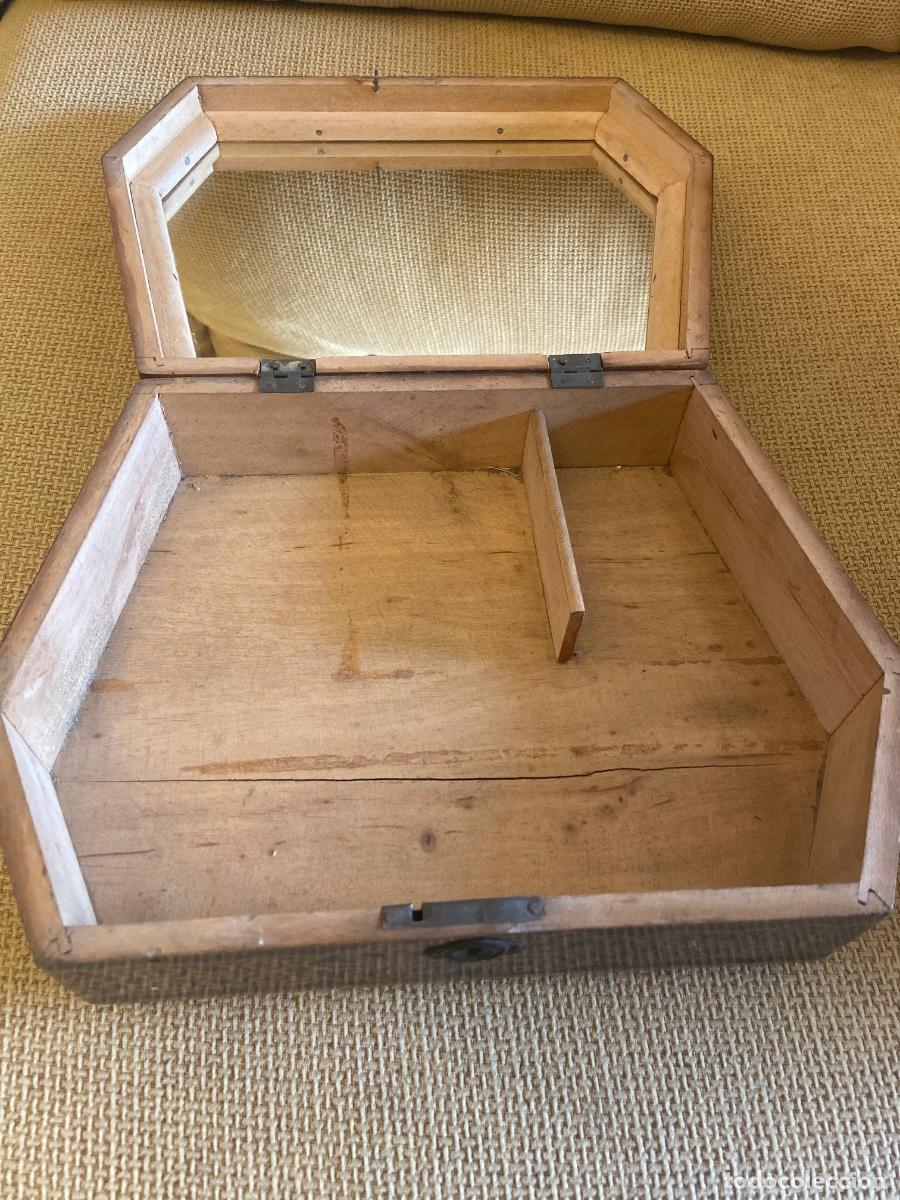 Cajas y cajitas met&aacute;licas: Caja de madera antigua - Foto 7