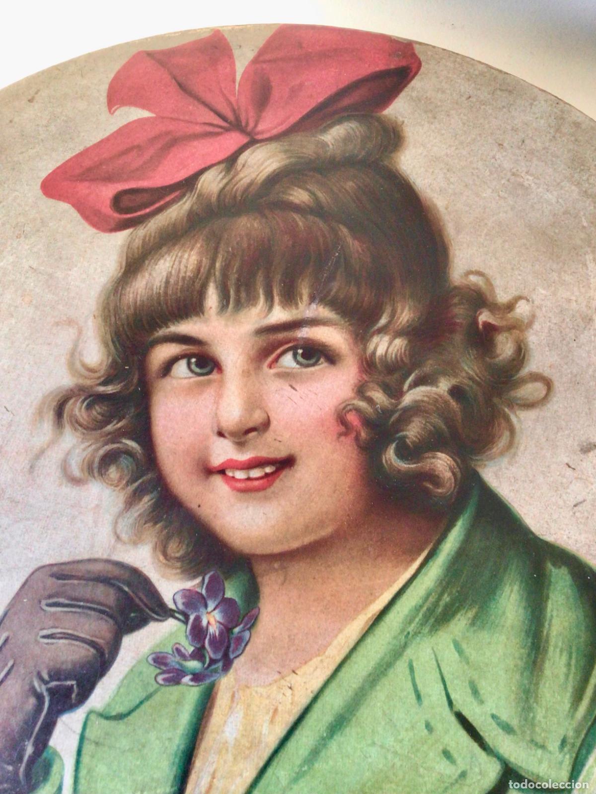 Cajas y cajitas met&aacute;licas: ANTIGUA Y GRAN CAJA PINTADA Y FIRMADA , CON PUBLICIDAD DE PASTELERIA VALENCIA , A&Ntilde;OS 30