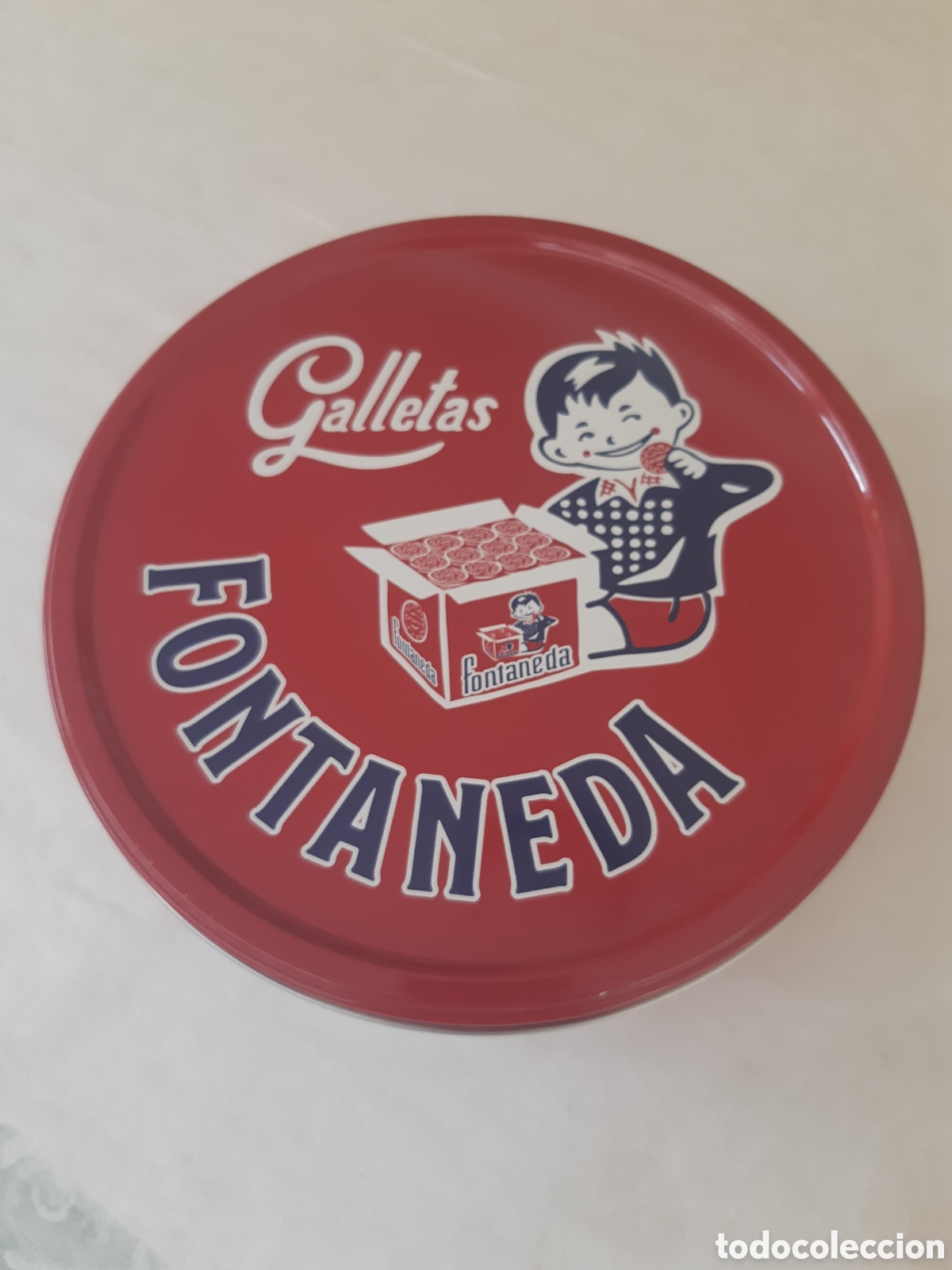 Cajas y cajitas met&aacute;licas: Lata de galletas Fontaneda