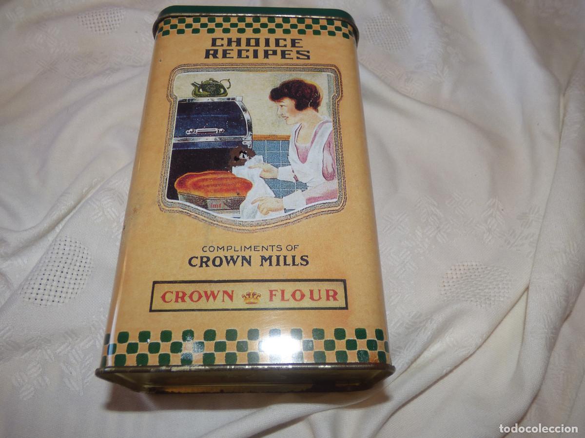 Cajas y cajitas met&aacute;licas: Lata de recetas selectas,harina de la corona.