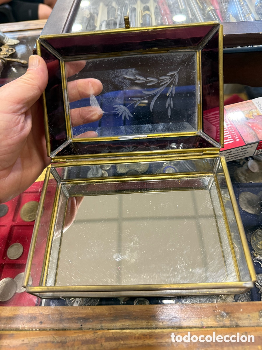Cajas y cajitas met&aacute;licas: Bonita caja cristal biselado - Foto 3