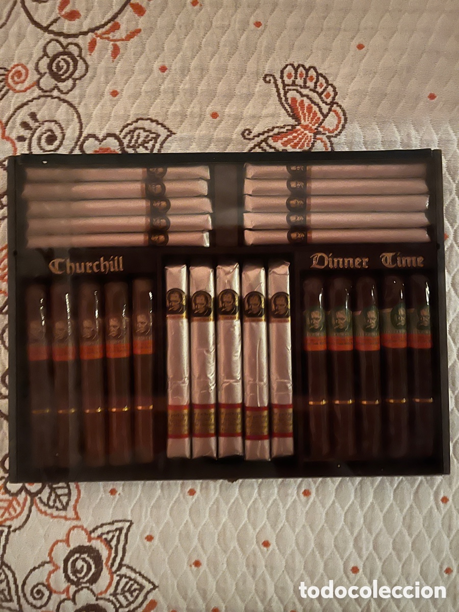 Cajas y cajitas met&aacute;licas: Caja de puros Churchill