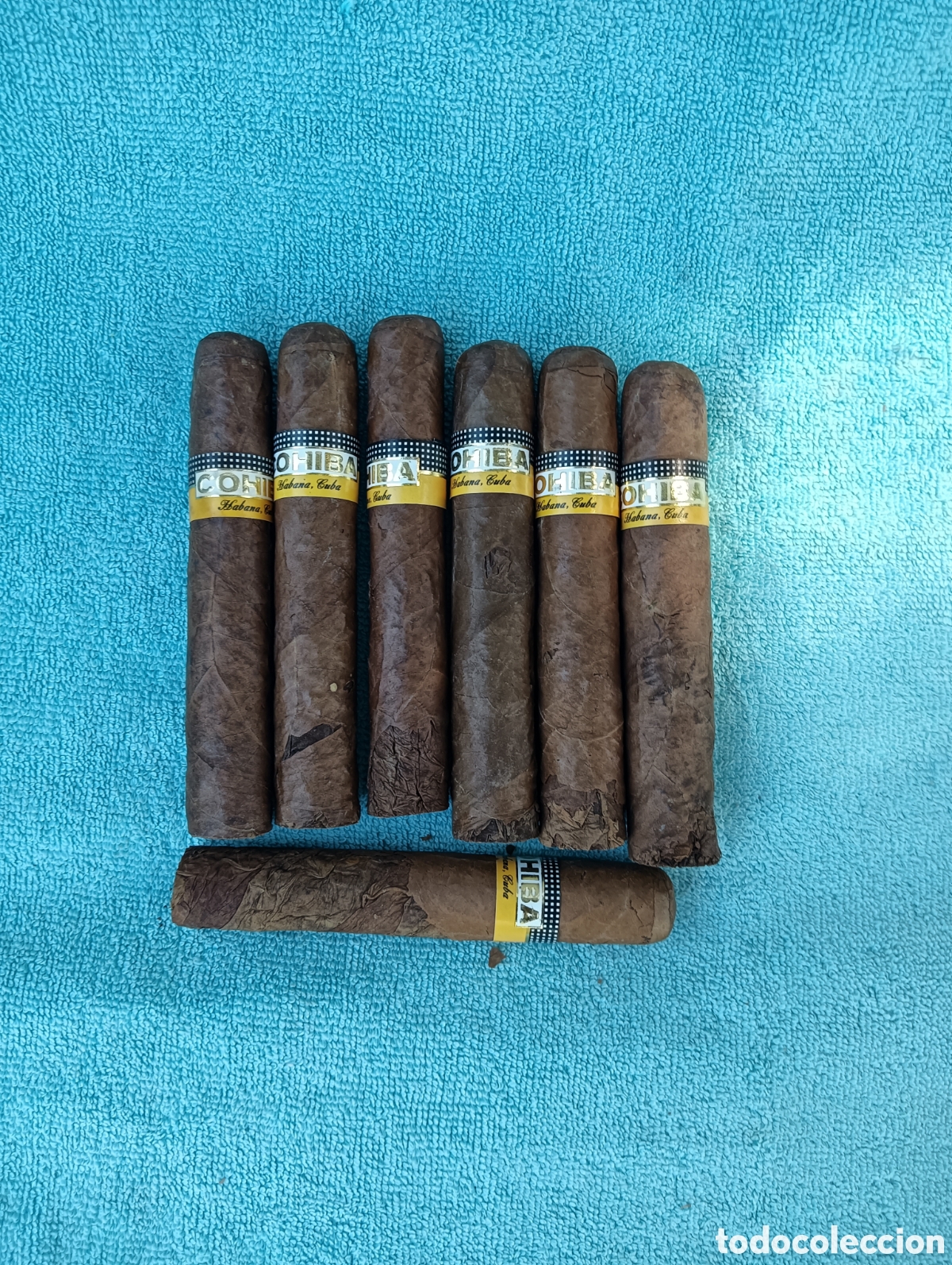Cajas y cajitas met&aacute;licas: Puros Cohiba. Lote de 7. .