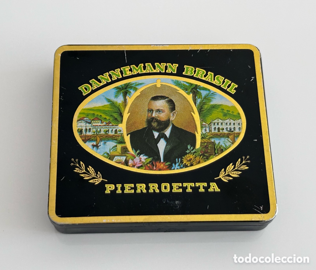 Cajas y cajitas met&aacute;licas: ANTIGUA CAJA DANNEMANN BRASIL PIERROETTA