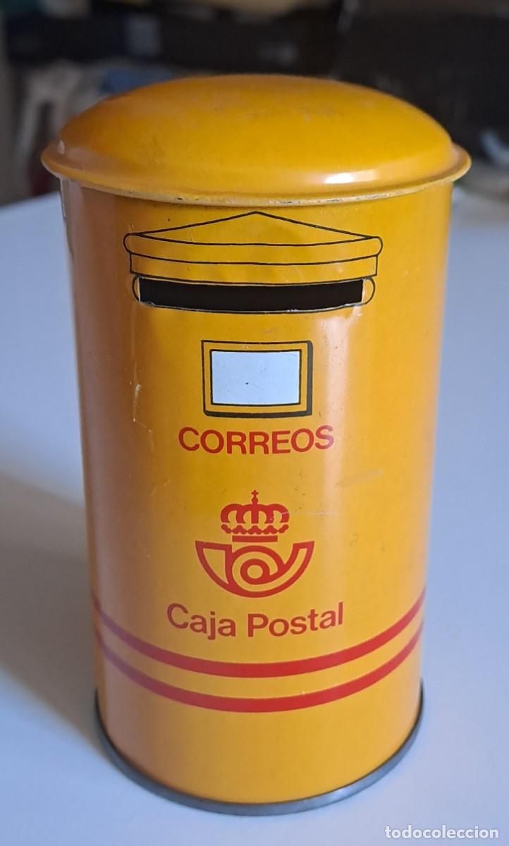 Cajas y cajitas met&aacute;licas: HUCHA METALICA CAJA POSTAL FORMA DE BUZON DE CORREOS