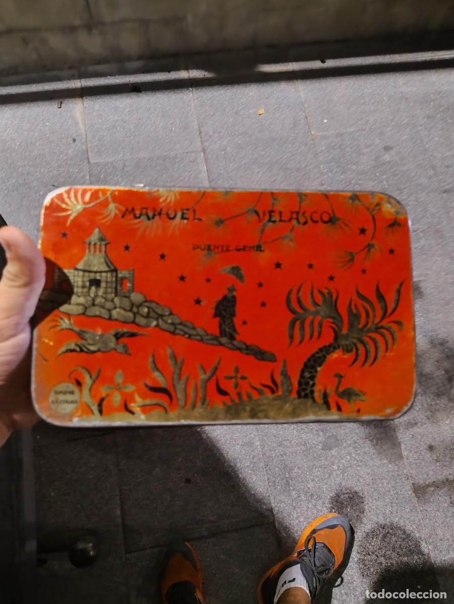 Cajas y cajitas met&aacute;licas: CAJA DE LATA DULCE DE MEMBRILLO MANUEL VELASCO PUENTE GENIL