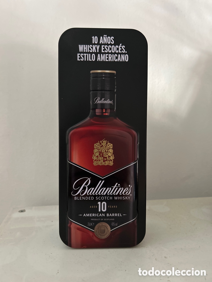 Cajas y cajitas met&aacute;licas: Caja met&aacute;lica Whisky Ballantines