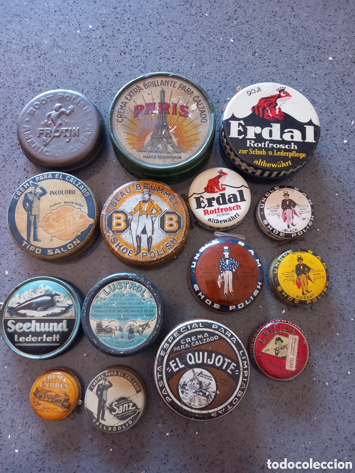 Blechdosen und Kisten: Latas antiguas de betun