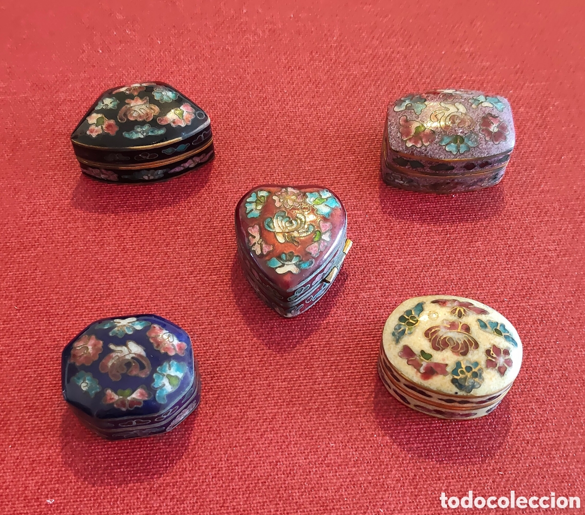 Cajas y cajitas met&aacute;licas: Cajitas de cloisonn&eacute;