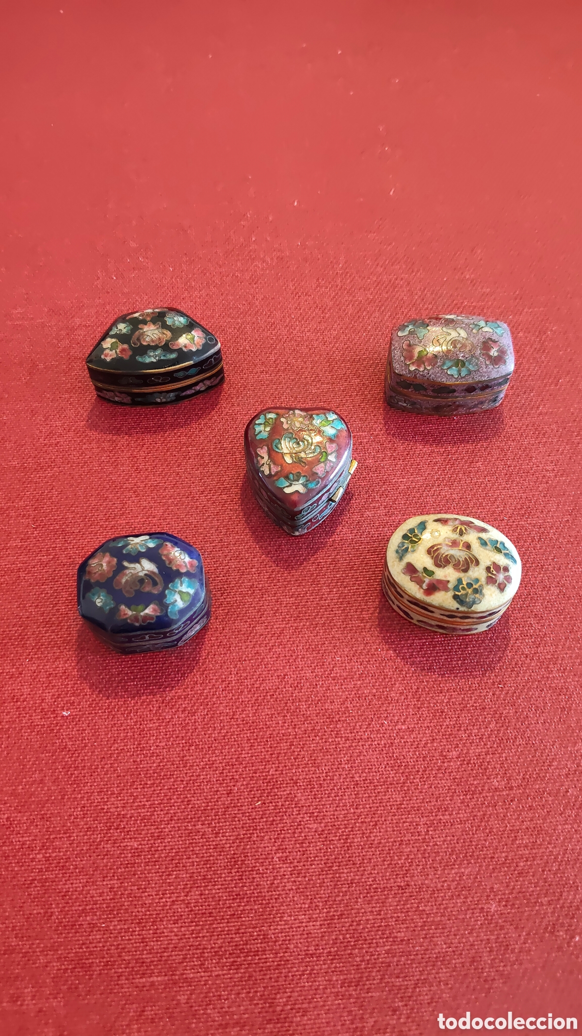 Cajas y cajitas met&aacute;licas: Cajitas de cloisonn&eacute;