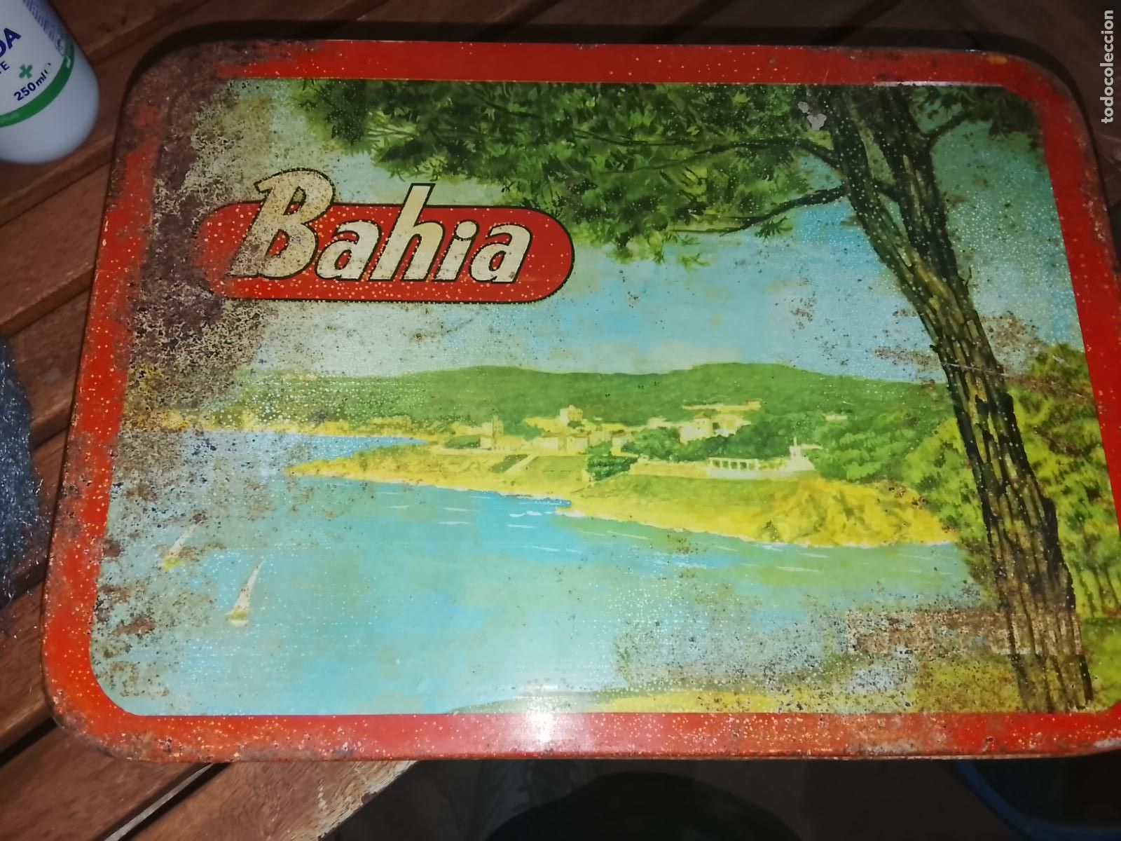 Cajas y cajitas met&aacute;licas: Antigua Lata Dulce de Membrillo BAH&Iacute;A - La Membrillera Industrial - Puente Genil (C&oacute;rdoba)