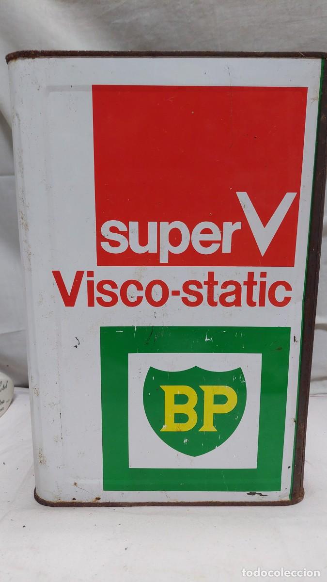 Cajas y cajitas met&aacute;licas: Antigua lata BP super V visco static