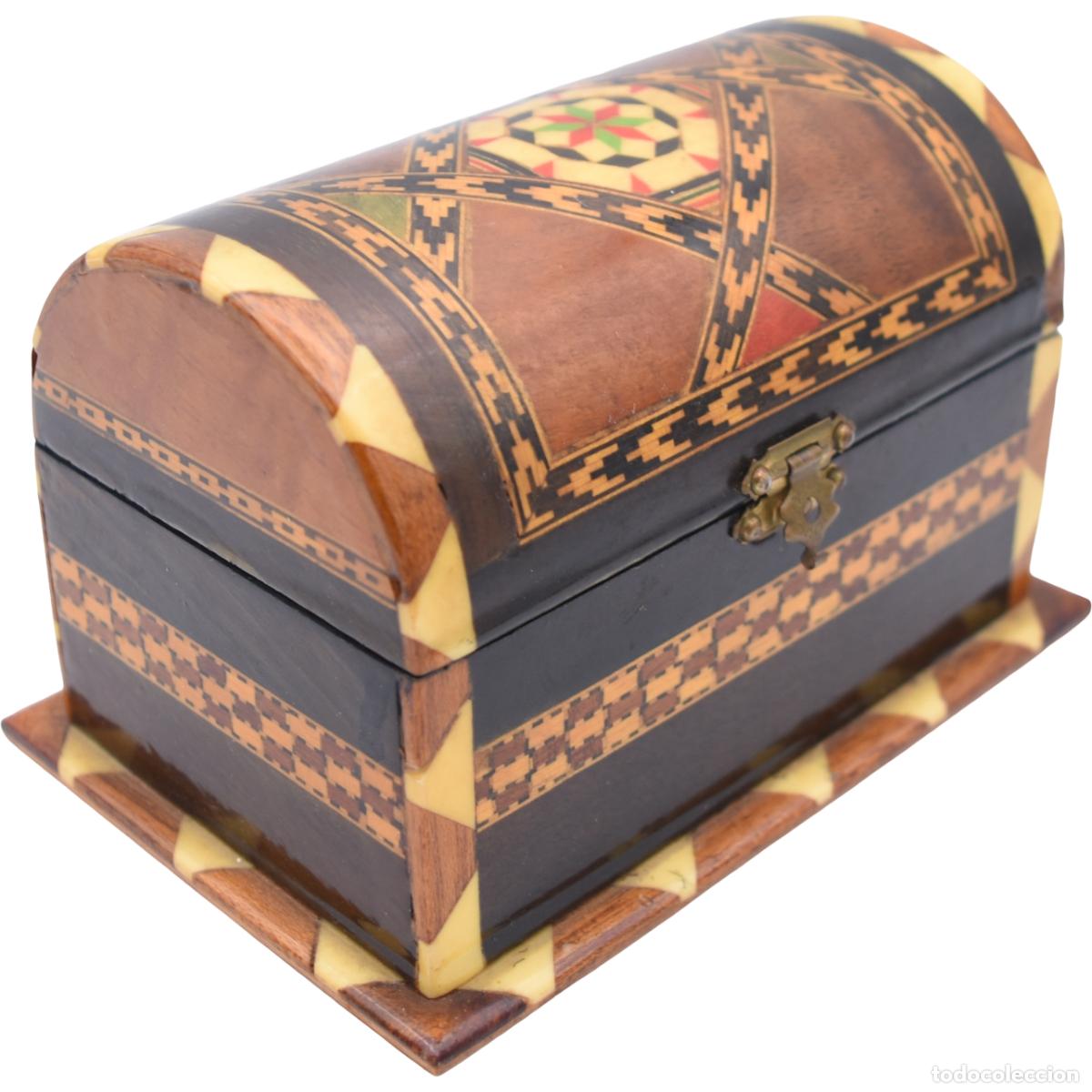 Cajas y cajitas met&aacute;licas: Caja joyero de taracea - Foto 1
