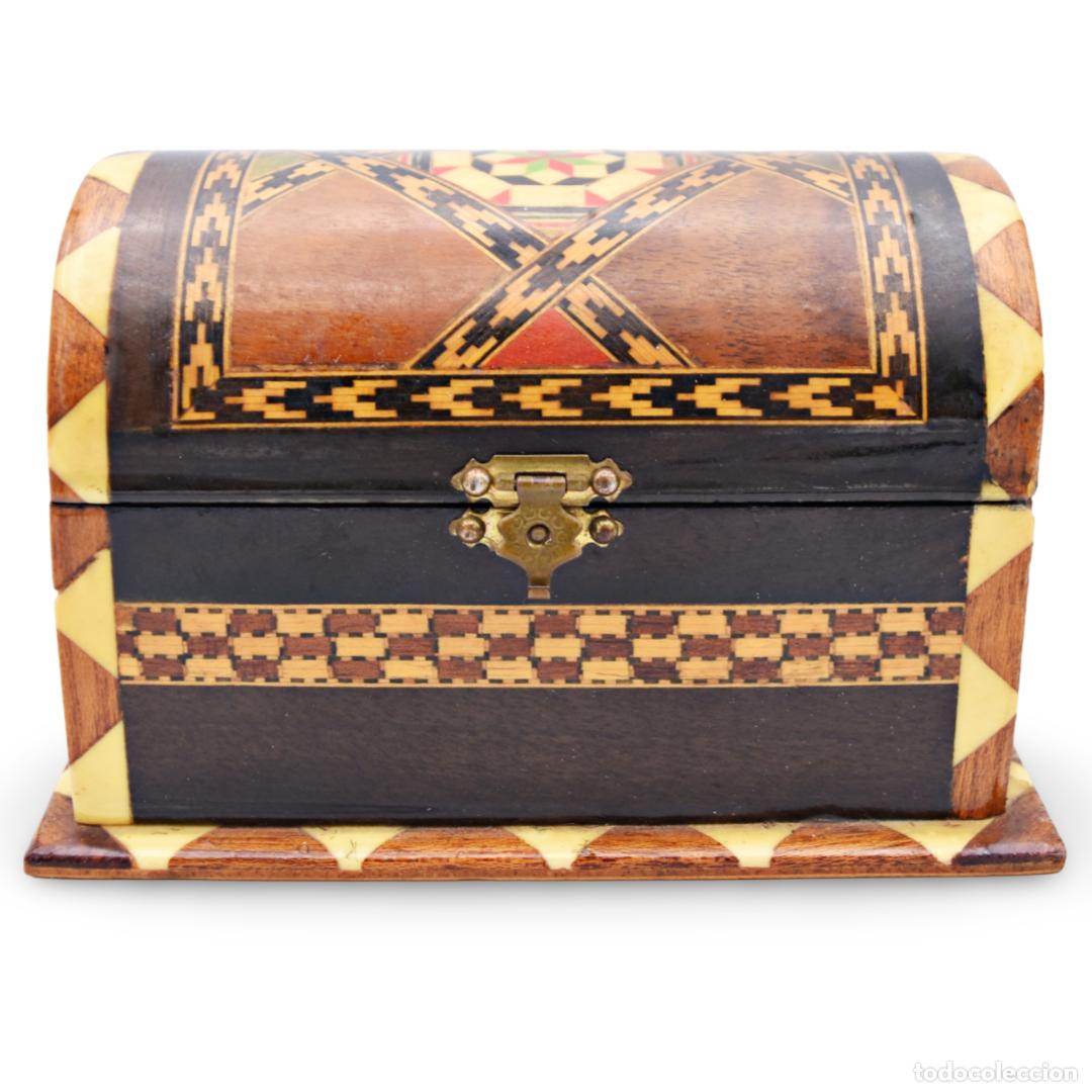 Cajas y cajitas met&aacute;licas: Caja joyero de taracea - Foto 2