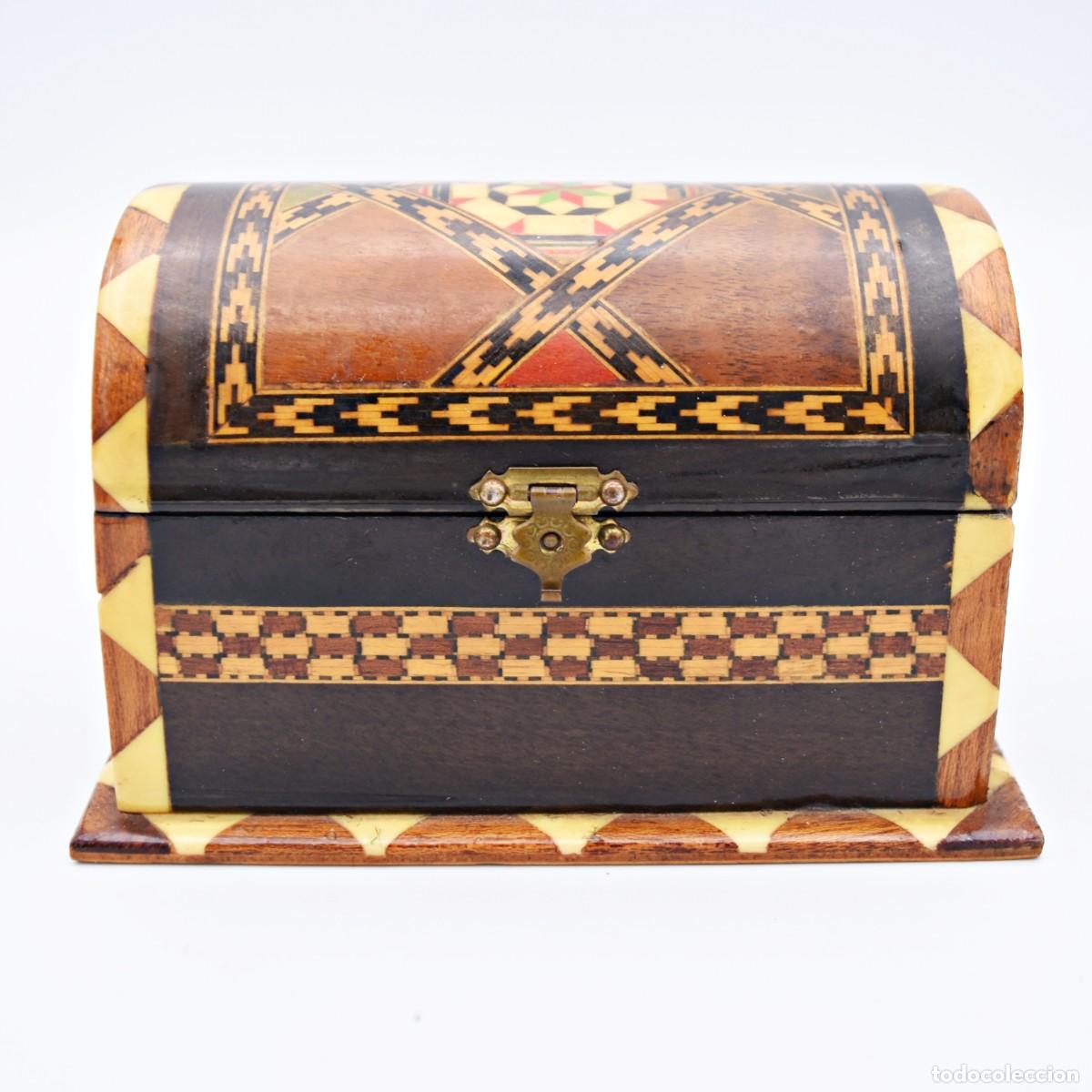 Cajas y cajitas met&aacute;licas: Caja joyero de taracea - Foto 3