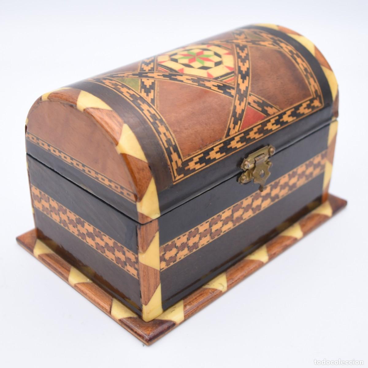 Cajas y cajitas met&aacute;licas: Caja joyero de taracea - Foto 4