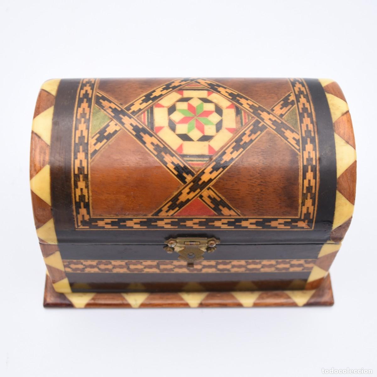 Cajas y cajitas met&aacute;licas: Caja joyero de taracea - Foto 5