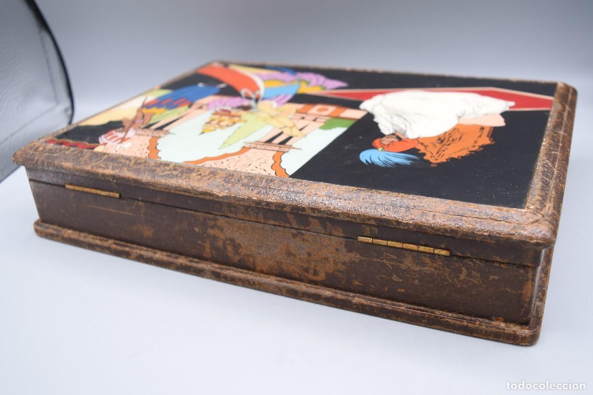 Cajas y cajitas met&aacute;licas: Caja antigua art dec&oacute; - Foto 5
